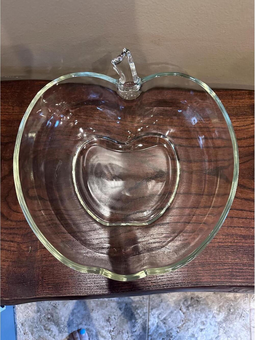 Vintage Hazel Atlas 10” Apple Shaped Bowl
